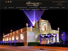Tablet Screenshot of penthouseclubphilly.com